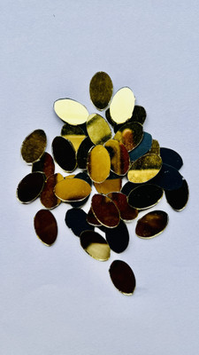 MAHANT FANCY SHAPE GOLDEN MIRROR FOR LIPPAN ART 20MM 50GM 100PIECE