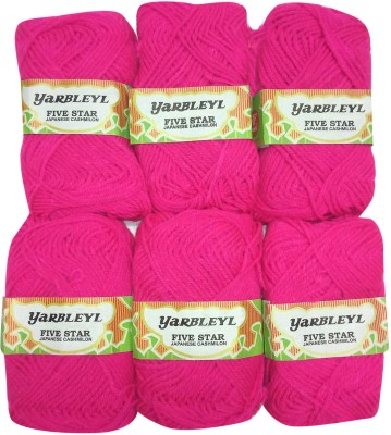 yarbleyl Dark Pink Thread(300 m Pack of6)