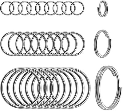 DIY Crafts 6/10/15mm Double Loop Jump Rings Small Key Chain Rings Round Metal Split Rings