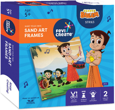 Fevicreate Chhota Bheem Sand Art Kit: Ideal Gift for Boys and Girls age 5+