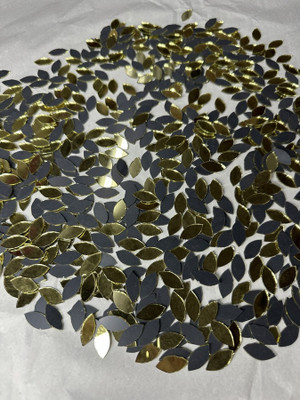 arteneer Kastipan shape golden mirror-18 mm size- 340pcs