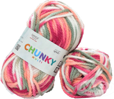 Simi Enterprise Knitting Yarn Thick Chunky Wool,Carnation 100 gm Use with Knitting Needle