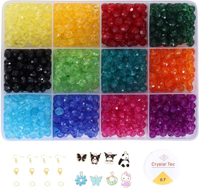 ambitieux DIY crystal 12 design beads Bracelet Making Kit and accessories
