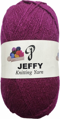 JEFFY Rosemary dark cherry Wool Ball Hand Knitting Wool/Yarn,500 gram shade no-17