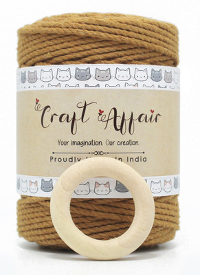 Craft Affair | 3ply twisted cotton thread ( 3mm, 100 Meter ) - Sand