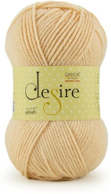 GANGA Desire Hand Knitting and Crochet yarn (Wheat) (200gms)