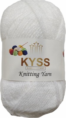 KYSS Rosemary white Wool Ball Hand Knitting Wool/Yarn 200 gram shade no-14