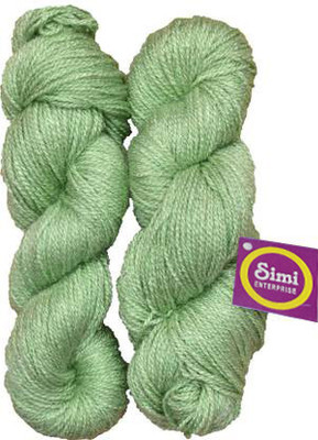 Simi Enterprise Rabit Excel Apple Green (200 gm) Wool Hank Hand knitting wool