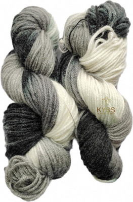 JEFFY Vardhman Jolly Print Thick Chunky Wool Knitting Yarn (Multi 200gm) Shade no-7