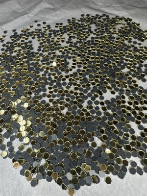 arteneer Round shape golden mirror-6 mm size- 1000pcs