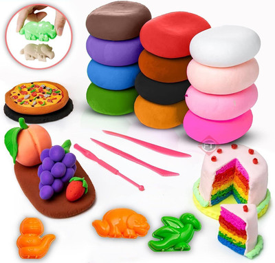 OBAMA Clay Non-Toxic Modeling Air Dry Bouncing Clay with Tools (6 Pcs)
