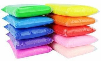 Rudra Kids Ultra Light Modeling Bouncing Clay (Pack of 12 Pieces/Colours) Magic Air Dry Clay Bright Colors Non-Toxic Modeling Clay and Dough with Tools for Kids Creative Art DIY Crafts