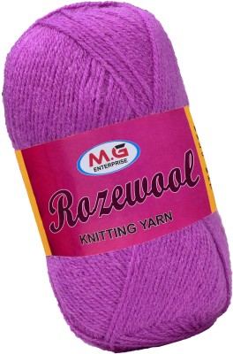 M.G Enterprise Rosewool Purple 400 gms Wool Ball Hand knitting wool- Art-FII