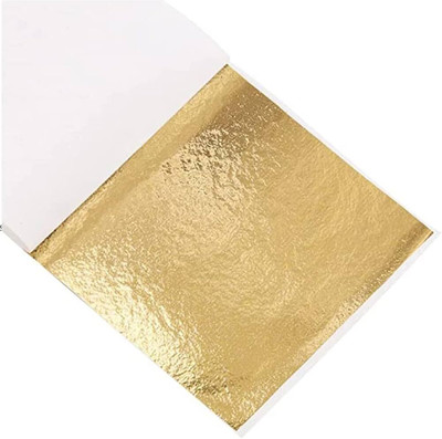 A.K COLLECTION GOLD LEAFING STUDIO LEAF.100 SHEETS 8X8CM GLIDING FOIL FOR RESIN ART.4
