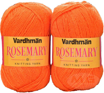 Simi Enterprise Represents Vardhman S_Rosemary Orange (200 gm) Wool Ball Hand knitting wool