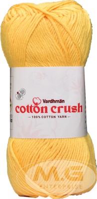 M.G Enterprise VARDHMAN Cotton Crush 8-ply Yellow 600 gms Cotton thread dyed-NA Art-AFDB