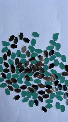 MIRROR GLASS WORLDWIDE FANCY SHAPE SILVER MIRROR for Crafts-Mud Art, Lippan Art 13/8MM 100GM 420PIECE