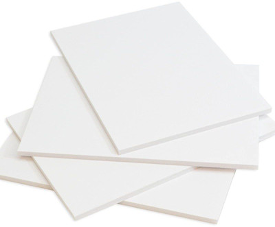 FRKB 3 mm Craft Foam Board Set White, 8 x 8 Inches - Set of 8