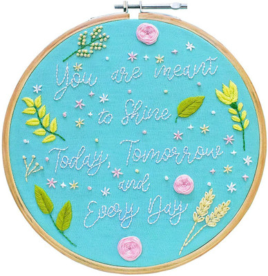 Embroiderymaterial DIY Hand Embroidery Kit for Beginners cross stich All Materials Included