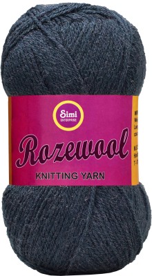 Simi Enterprise Rosewool Mouse Grey 200 gms Wool Ball Hand knitting wool- Art-FIB