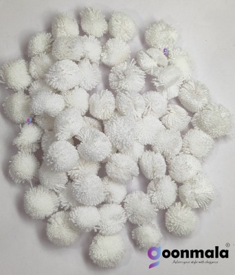 goonmala White Pom Pom For Crafting