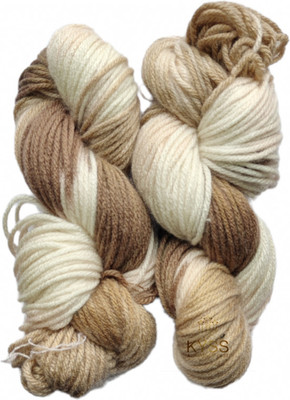 JEFFY Vardhman Jolly Print Thick Chunky Wool Knitting Yarn (Multi 200gm) Shade no-13