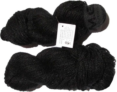 Simi Enterprise Vardhman Rabit Excel Black (300 gm) Wool Hank Hand knitting wool Art-FBE