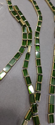 arhambeads 10*14 rectangular electroplated (one string contains 26 beads pack of 1 string)