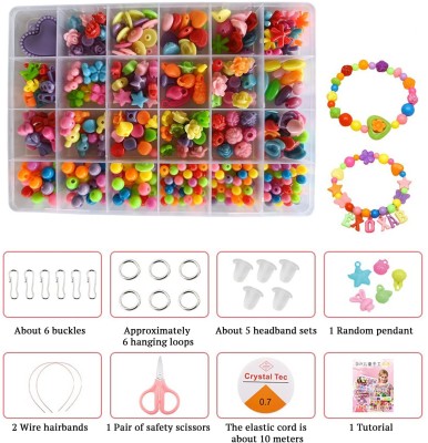 SYGA Beads for Kids Crafts - Complete Children's DIY Jewelry Making Kit