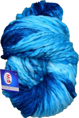 M.G Enterprise Knitting Yarn Sumo Knitting Yarn Thick Chunky Wool, Extra Soft Thick Blue 200 gm Best Used with Knitting Needles, Crochet Needles Wool Yarn for Knitting.