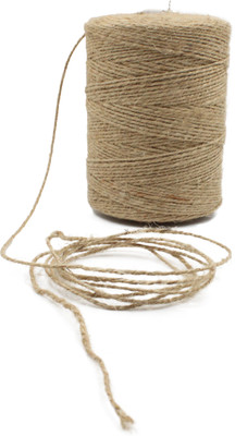 Crocheta Natural 2 Ply 100 m Jute Rope Twine Rope String Thread for Craft Decoration.