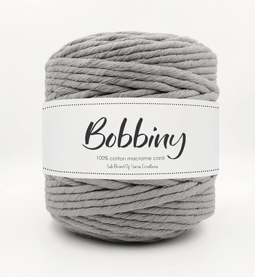Bobbiny 4MM 50 Meter Single Strand Cotton Macrame Cord Thread for Macrame DIY