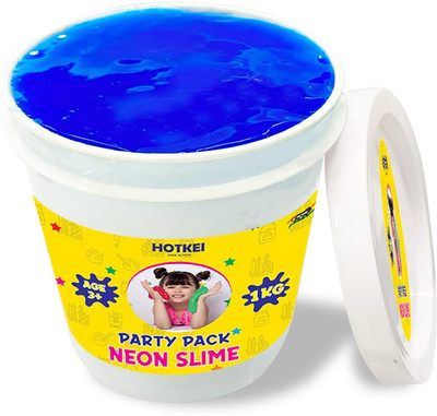 HOTKEI (Neon 1kg) Blue Fruit Scented DIY Magic Slime Clay Jelly Set kit Toys for Kids