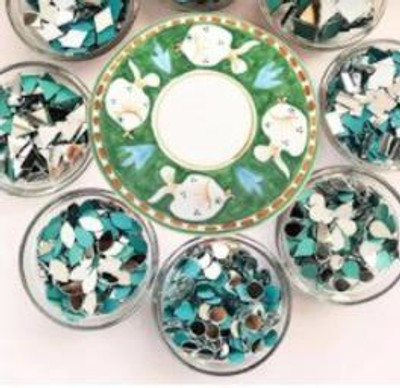 BDRMKH 8 shape of mirror craft total-800 pees,100 pees of each shape
