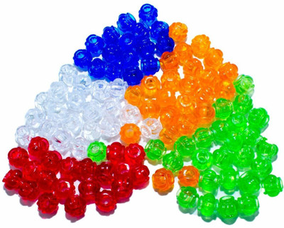 CHL ROAR MULTI COLOUR MATKI SHAPED PLASTIC BEADS SET OF 150