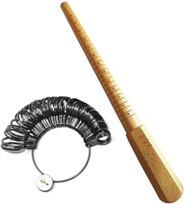 ATAR Wooden Ring Sizer Stick 1-15 Size, Ring Sizer Measuring Tool 26 Pcs
