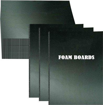 FRKB Black A4 Size Set of 6 Craft Foam Board Set 3 mm