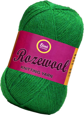 Simi Enterprise Rosewool Moss 300 gms Wool Ball Hand knitting wool- Art-GJH