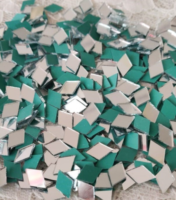 ilika9 Regular Shape Mirror for Lippan Art - Diamond - 8mm - 100 gms. (880 pcs)