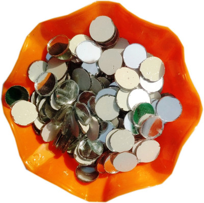 RUHAILA 12 MM ROUND SHAPE MIRROR FOR ART CRAFT AND ZARI 1000 PCS