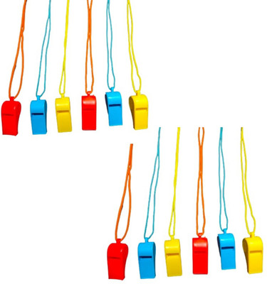 Waaome ( 12 Pcs ) Whistle Toy Seeti Toys multi colour Birthday return gift Toys (A52)