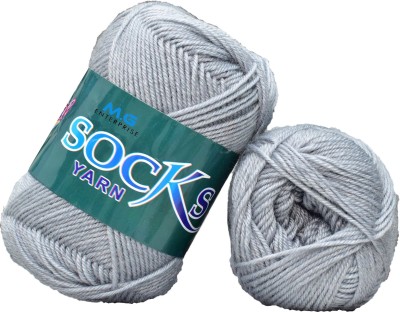 M.G Enterprise Premium Steel Grey Socks high strength Nylon yarn ( 300 g )