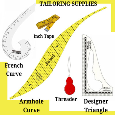 Qroof SEWING TAILORING FRENCH CURVE WITH [ MARKING + ARM HOLE + TRINGLE