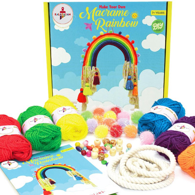 Kalakaram Make Your Own Macrame Rainbow Kit
