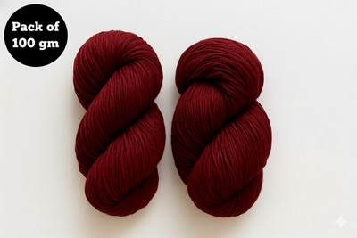 AkashPackaging Premium Red Wool Yarn for Knitting, Crochet, DIY Craft & Festive Decoration