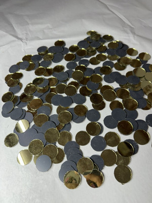 arteneer Round shape golden mirror-22 mm size- 85pcs
