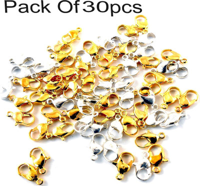 Shivarth Golden & Silver Lobster Hooks Clasps for Necklace Bracelet Findings Fasteners