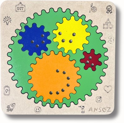 Ansoz Wooden Spirograph Kit for Kids -Inspire Endless Creative Designs|Art & Craft Kit