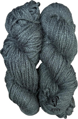 JEFFY Elora Knitting Yarn Thick Chunky Wool (Black Shade NO-23, 200 GRAM)
