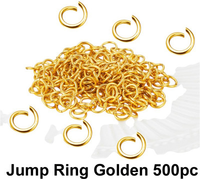 Crafts Haveli Jump Ring Golden 500pc